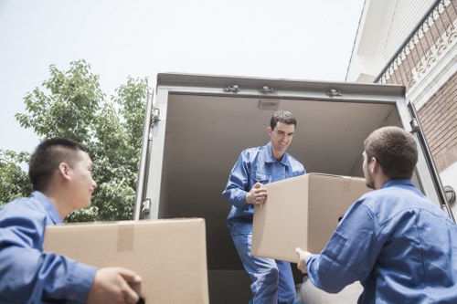 Commercial moving team planning an office relocation in Catford