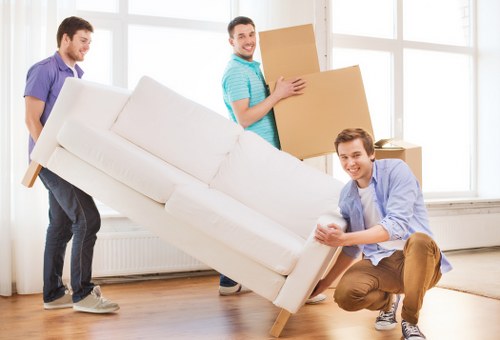Removal van team in Catford preparing for a local move