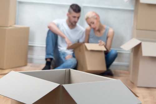Preparing household items for storage in Catford