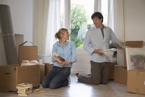 Packing student belongings for a removals service in South East London