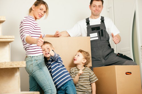 Removal van loaded for a local move in Catford